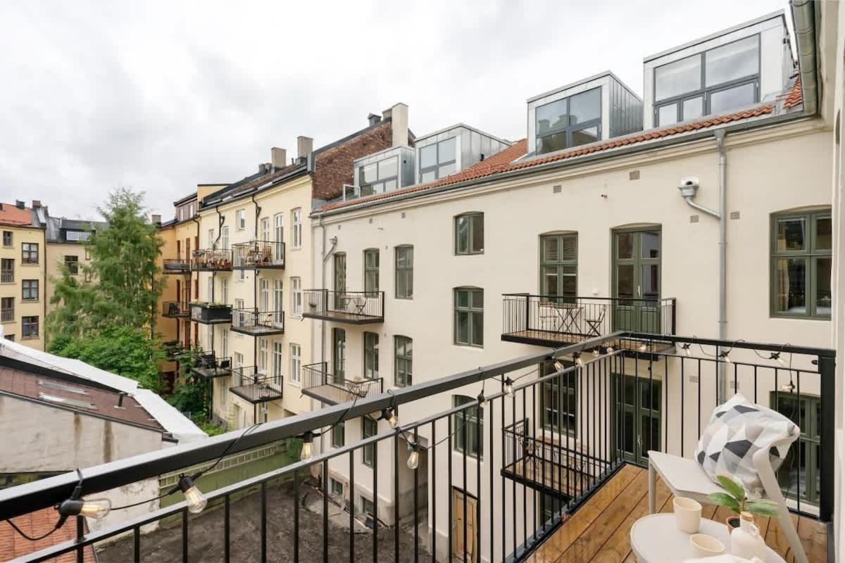 Dinbnb Apartments Gruenerlokka I 2-Bedroom With Double Queen Room & Balcony Oslo Exterior foto